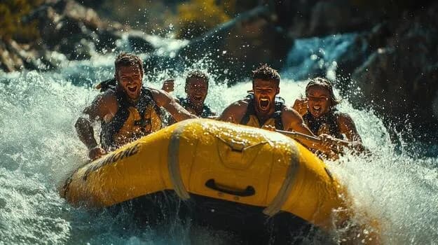 Whitewater rafting